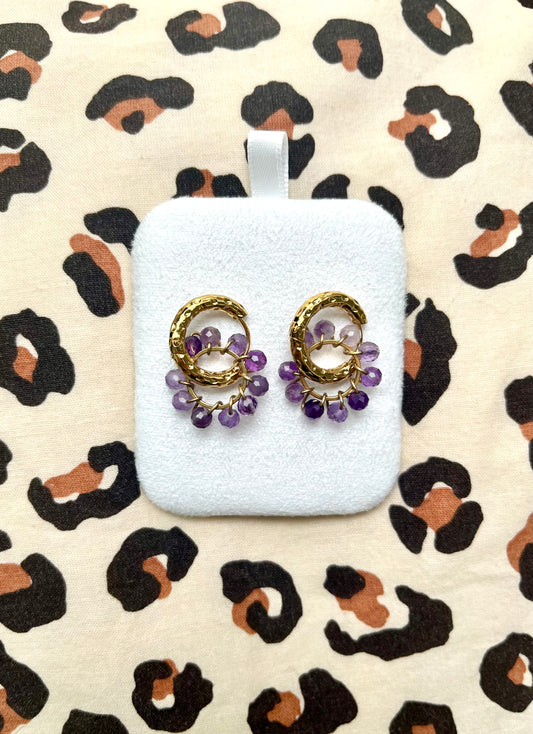 Boucles Mai mini lilas