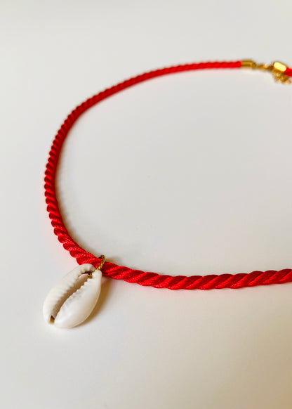 Collier sail rouge