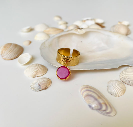Bague Faro fuschia