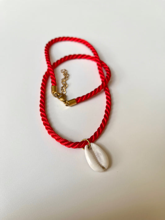 Collier sail rouge
