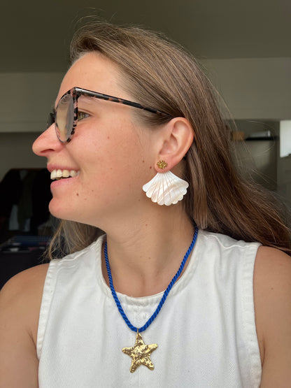 Collier sail bleu